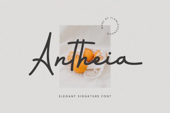 Antheia: The Graceful Script Font for Elegant Brand Identity