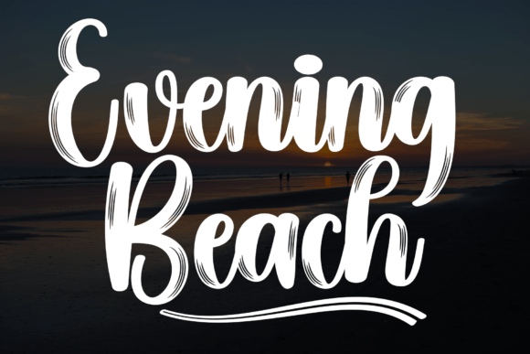 Evening Beach: The Perfect Handwritten Typeface for Crafters