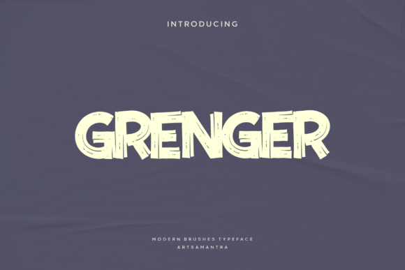Grenger Typeface: The Dynamic Brush Font for Modern Campaigns