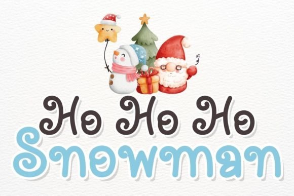 Ho Ho Ho Snowman: The Festive Typeface for Holiday Web Experiences