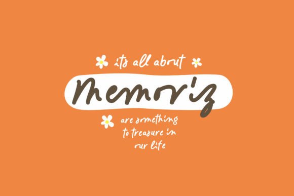 Memoriz: A Playful Handwritten Typeface for Creative Branding