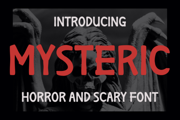 Mysteric: A Spooky Script Amp Font for Halloween Branding