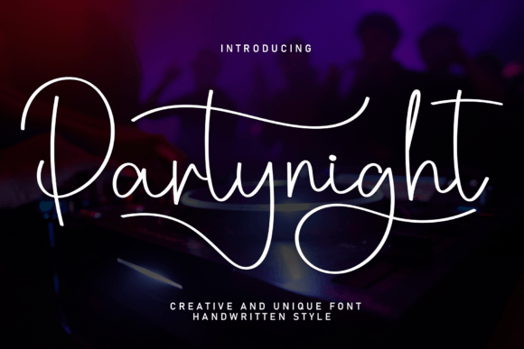 Partynight: The Perfect Handwritten Typeface for Your Craft Shop