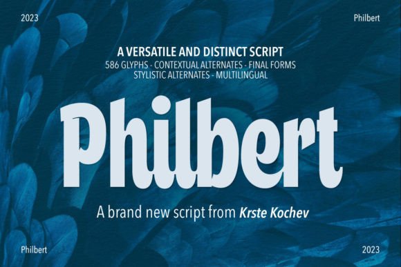 Philbert: The Modern Script Font for Handmade Labels and Signs