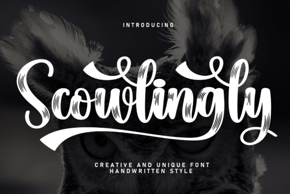Scowlingly: A Handwritten Typeface for Editorial Design
